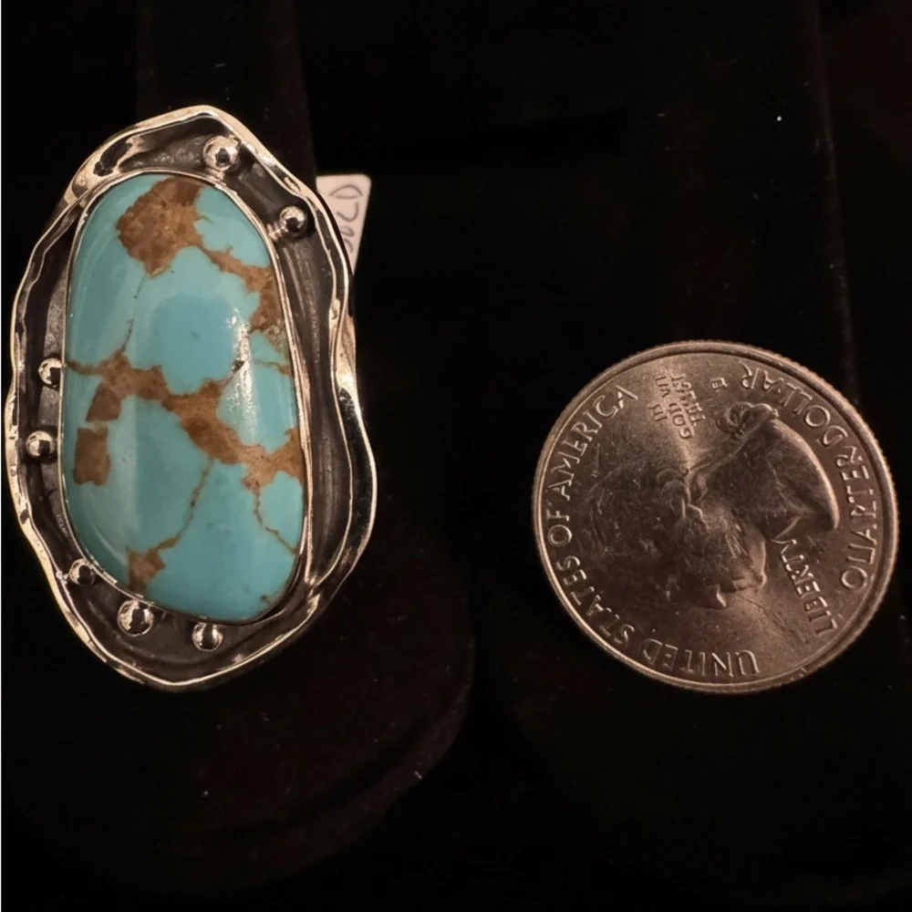 Sterling Silver‎ and Turquoise Statement Ring